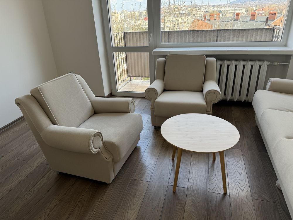Sofa i 2 fotele (Komplet wypoczynkowy - kanapa, wypoczynek)