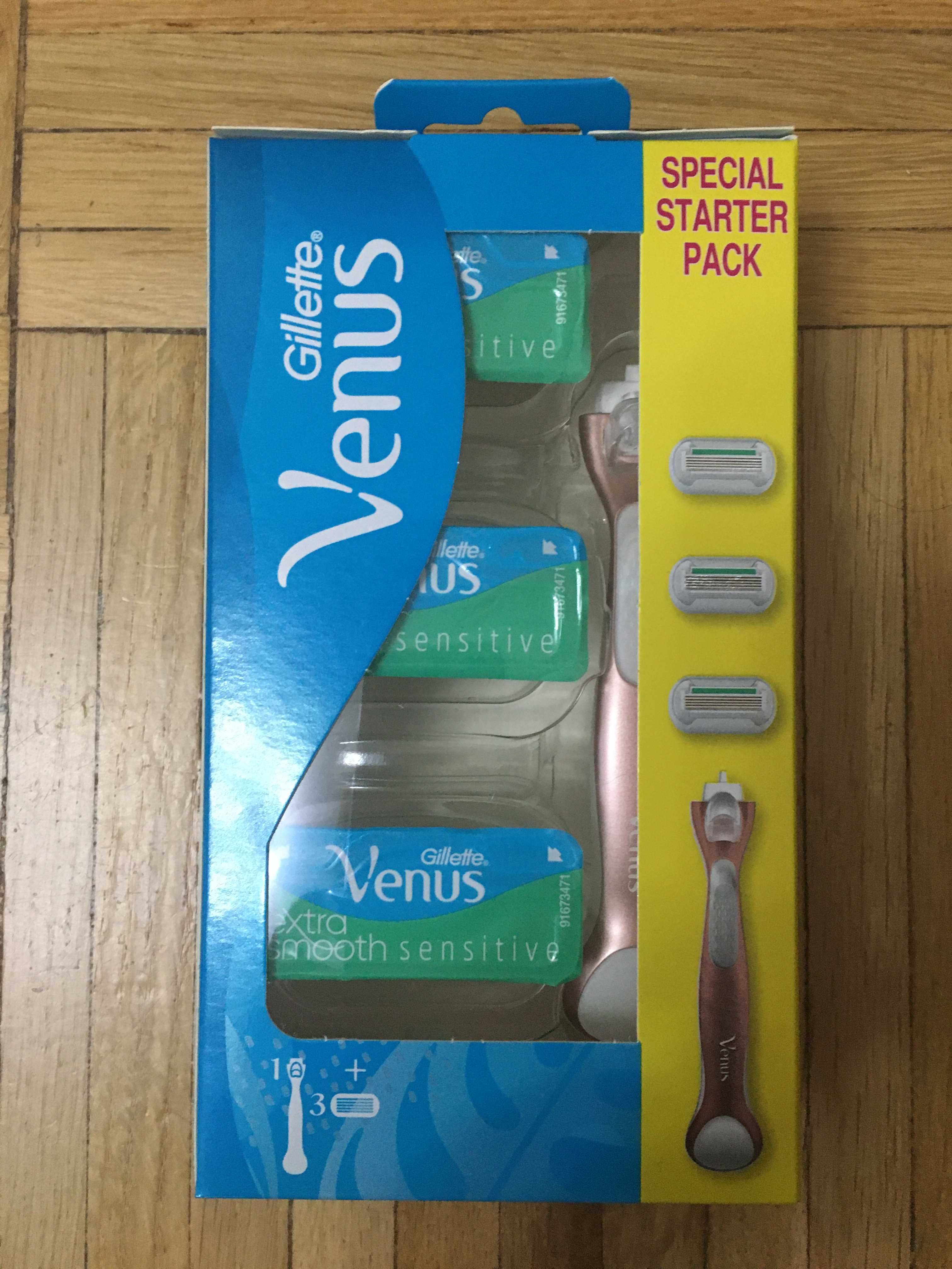 Maszynka Gillette Venus Extra Smooth Rosegold plus trzy wkłady