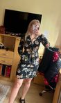 House czarna sukienka w kwiaty  XS taliowana