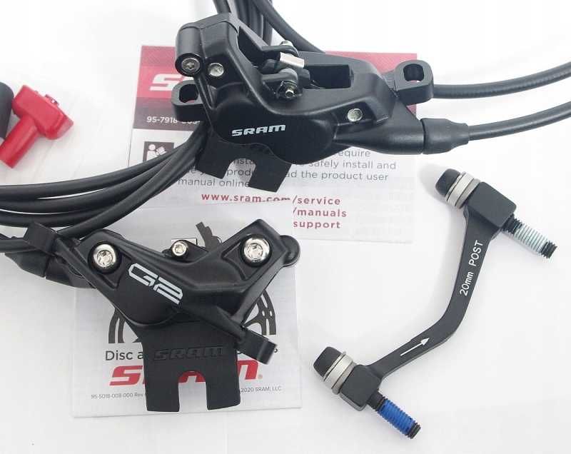 Hamulce Sram G2 R 4-tłoczki PRZÓD/TYŁ + adapter, NOWE