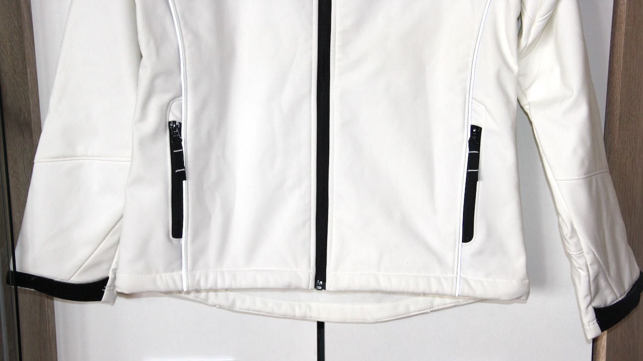 biała kurtka przeciwdeszczowa kangaroo qlique 36 s ragwear salomon