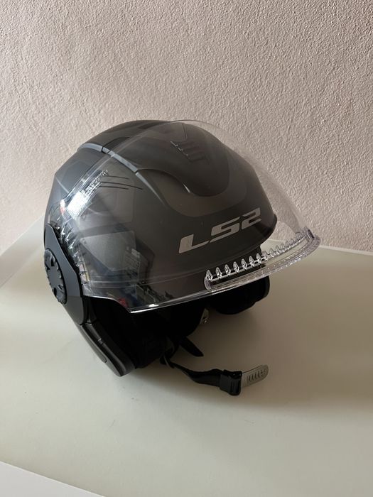 Capacete LS2 OF570 Verso Marker Preto Mate/Titanio