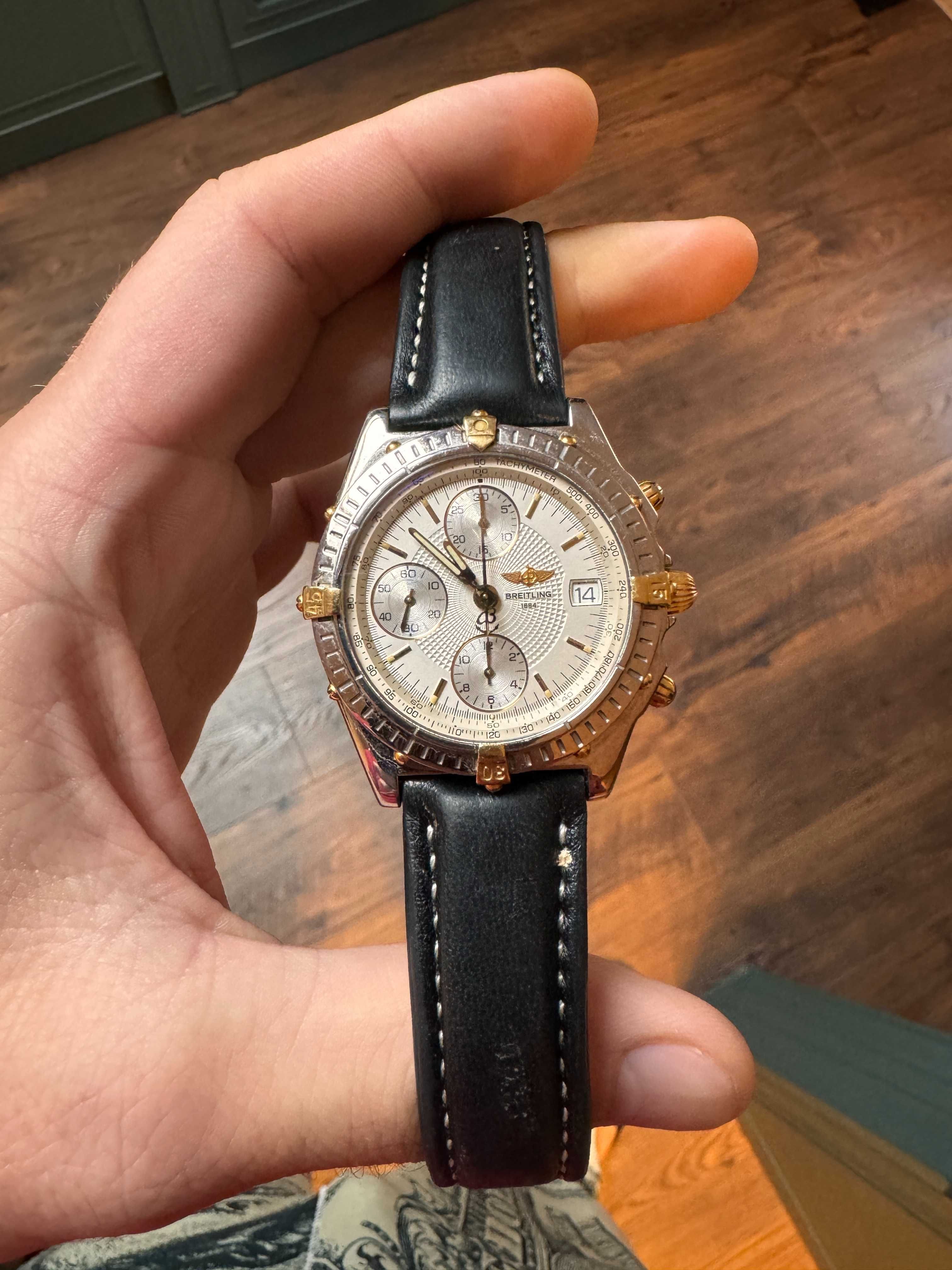 Brietling Chronomat золото-сталь