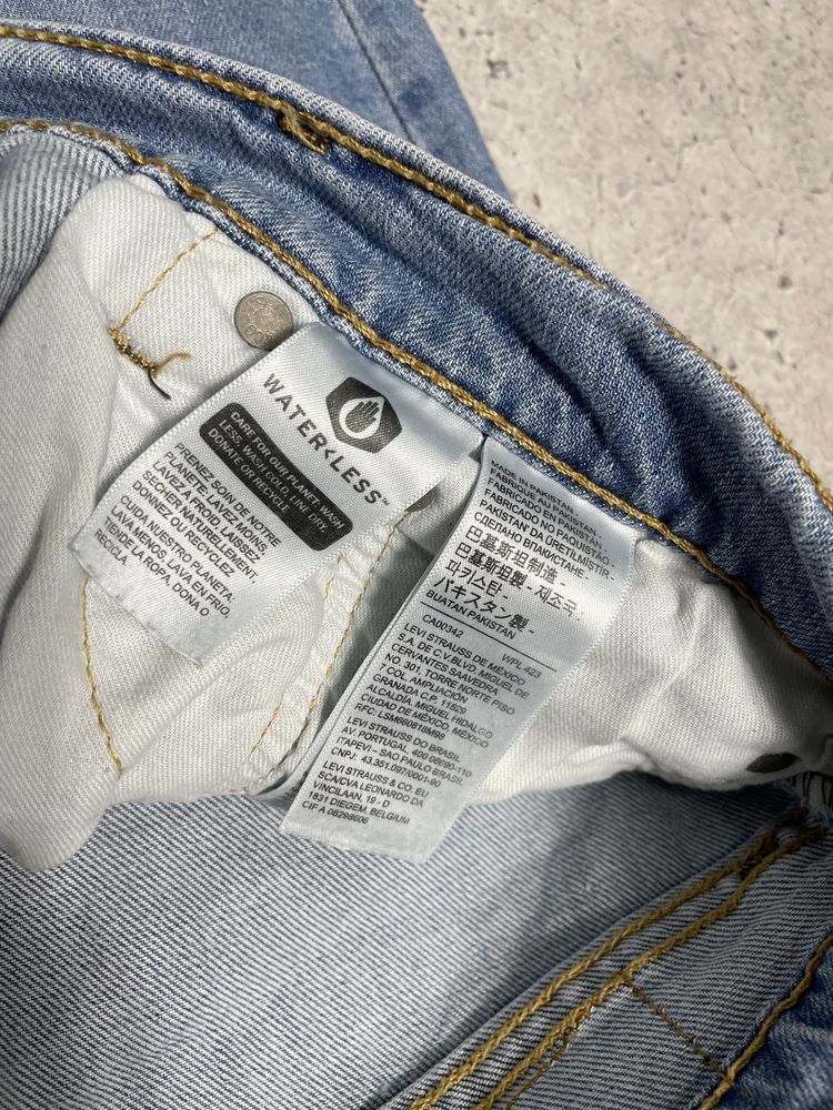 Мужские Джинсы Levis Strauss 511 32x32 Оригинал Светло Синие