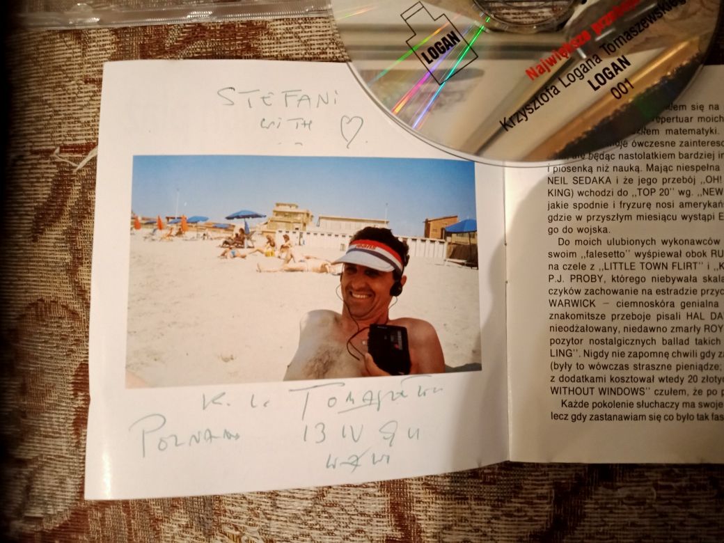 Krzysztof Logan Tomaszewski Już nie ma dzikich plaż autograf