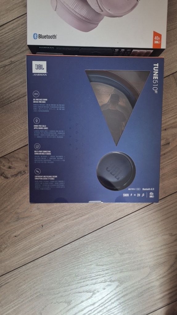 Słuchawki bezprzewodowe JBL 510BT Tune Nowe! Nie otwierane! Okazja!