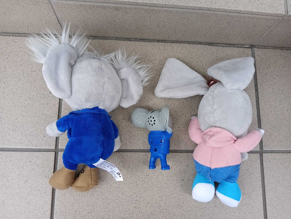 Maskotki i figurka z bajki SING i SING 2 – Buster Moon i Meena Johnny