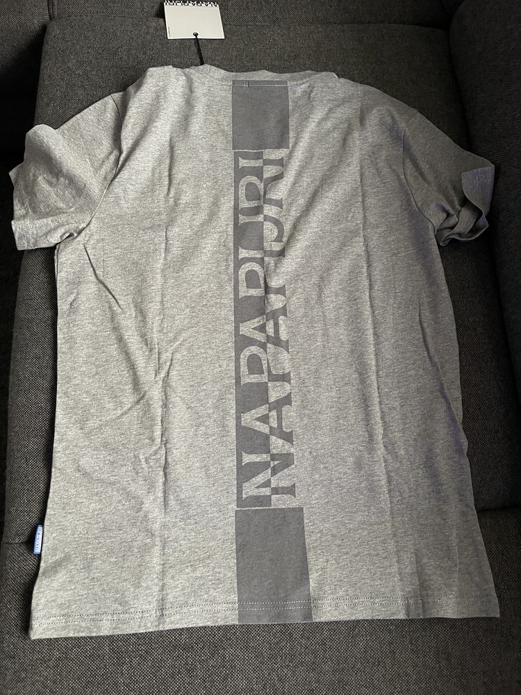 Koszulka T-shirt Napapijri S Surf grey melange rozm L