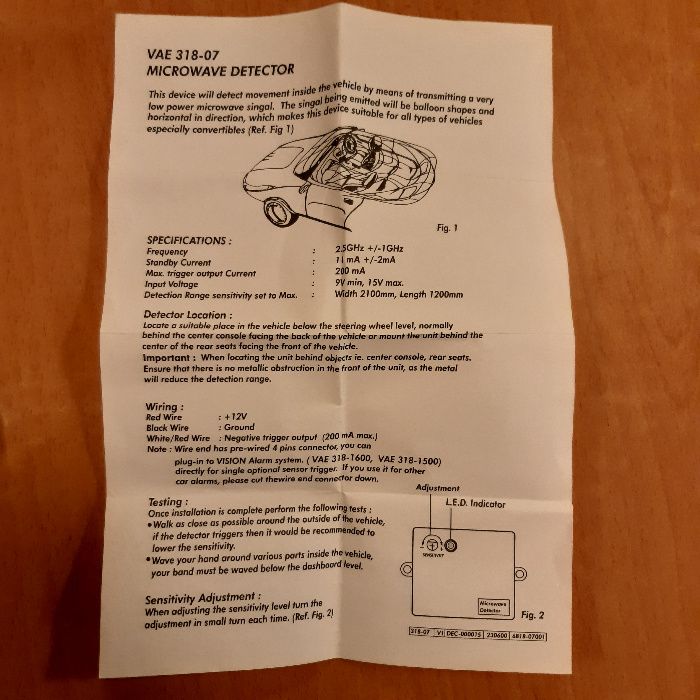 Sensor de proximidade Vision