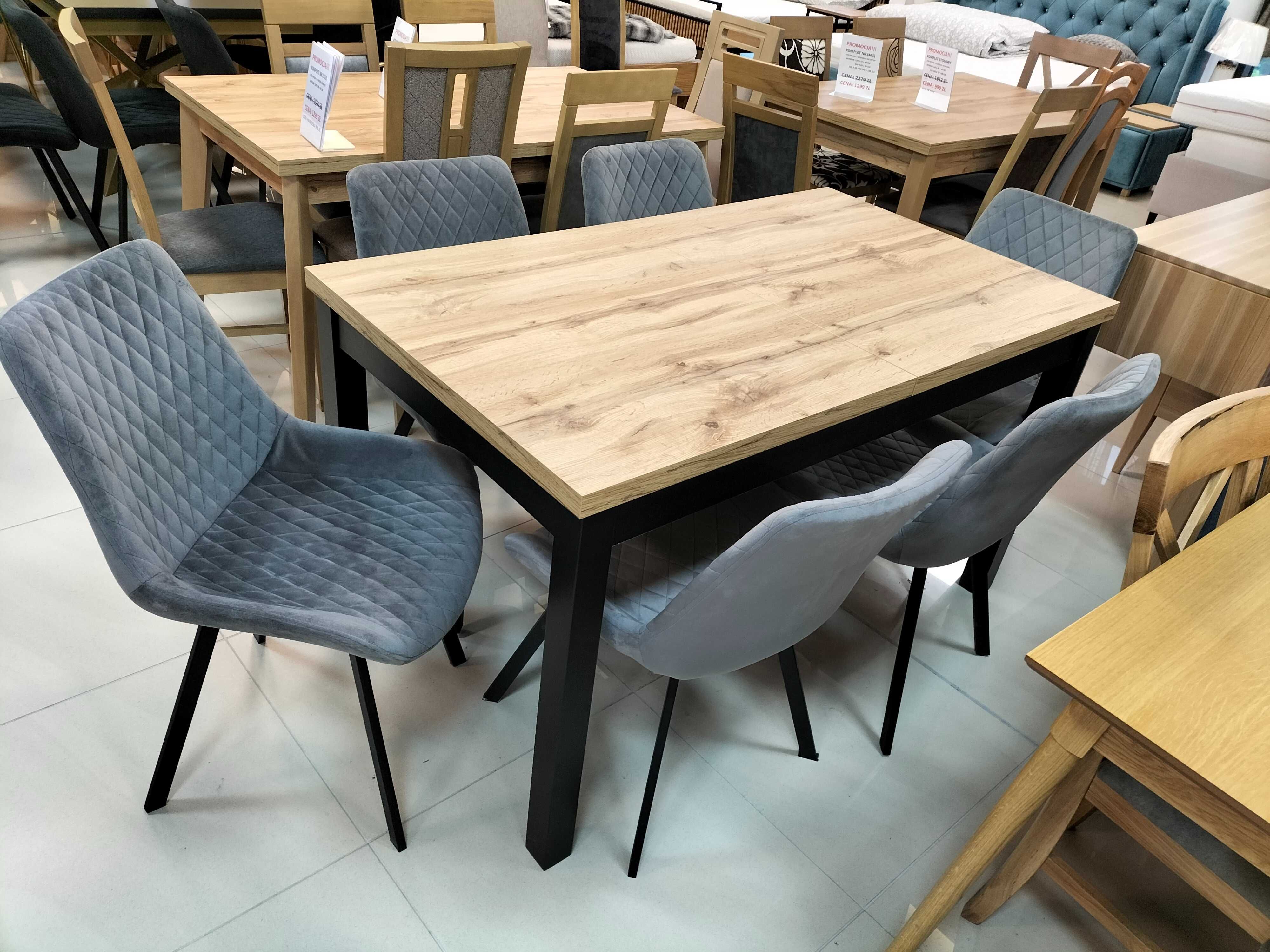 (57) Stół loft rozkładany + 6 krzeseł, wyprzedaż 1599 zł