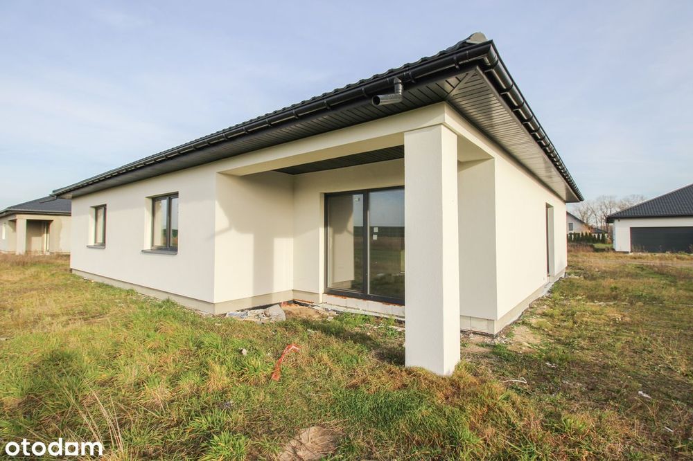 Nowy parterowy dom stan deweloperski 4 pokoje garaż