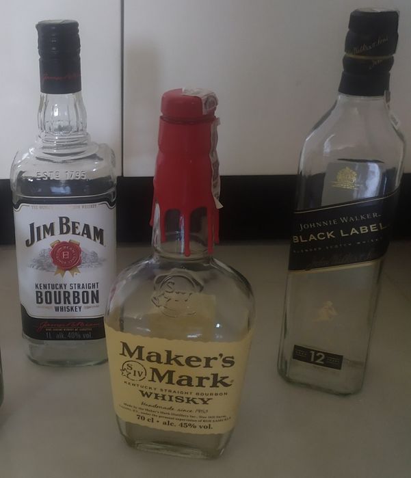 Okazja!!! Zestaw butelek z grubego szkła