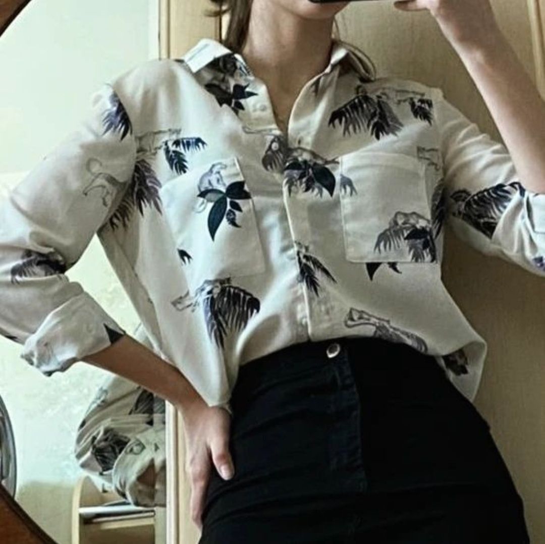 Блуза Zara з принтом