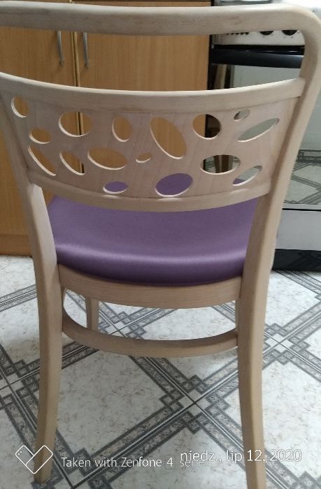 Krzesło drewniane bukowe 44,5x51x82cm Nowe