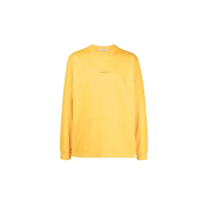 Лонглсів Acne Studios Erwin Long Sleeve Stamp Tee Orange