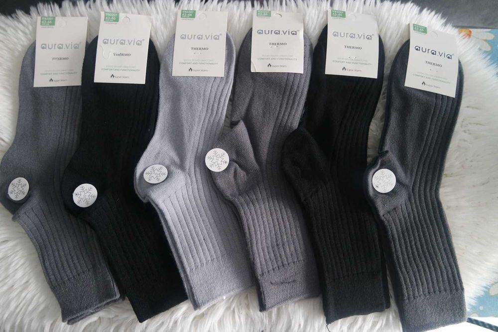 Super Skarpetki męskie THERMO AURA VIA 43-46 (TFB3207) 6 szt.