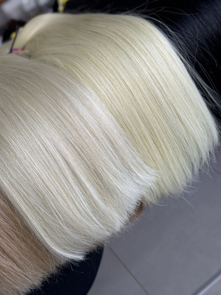 Акция Люкс Блонд 50см 60см 70см 80см волосы для наращивания славянка