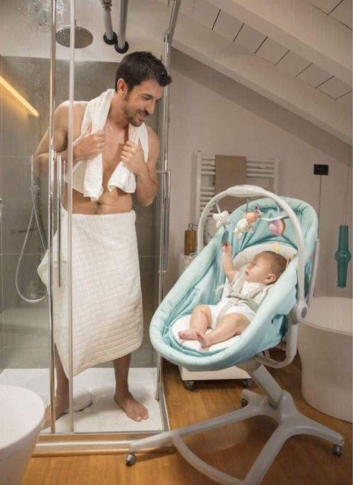 Chicco BABY HUG AIR 4w1 5w1 gondola, leżaczek, krzesełko fotel tacka $