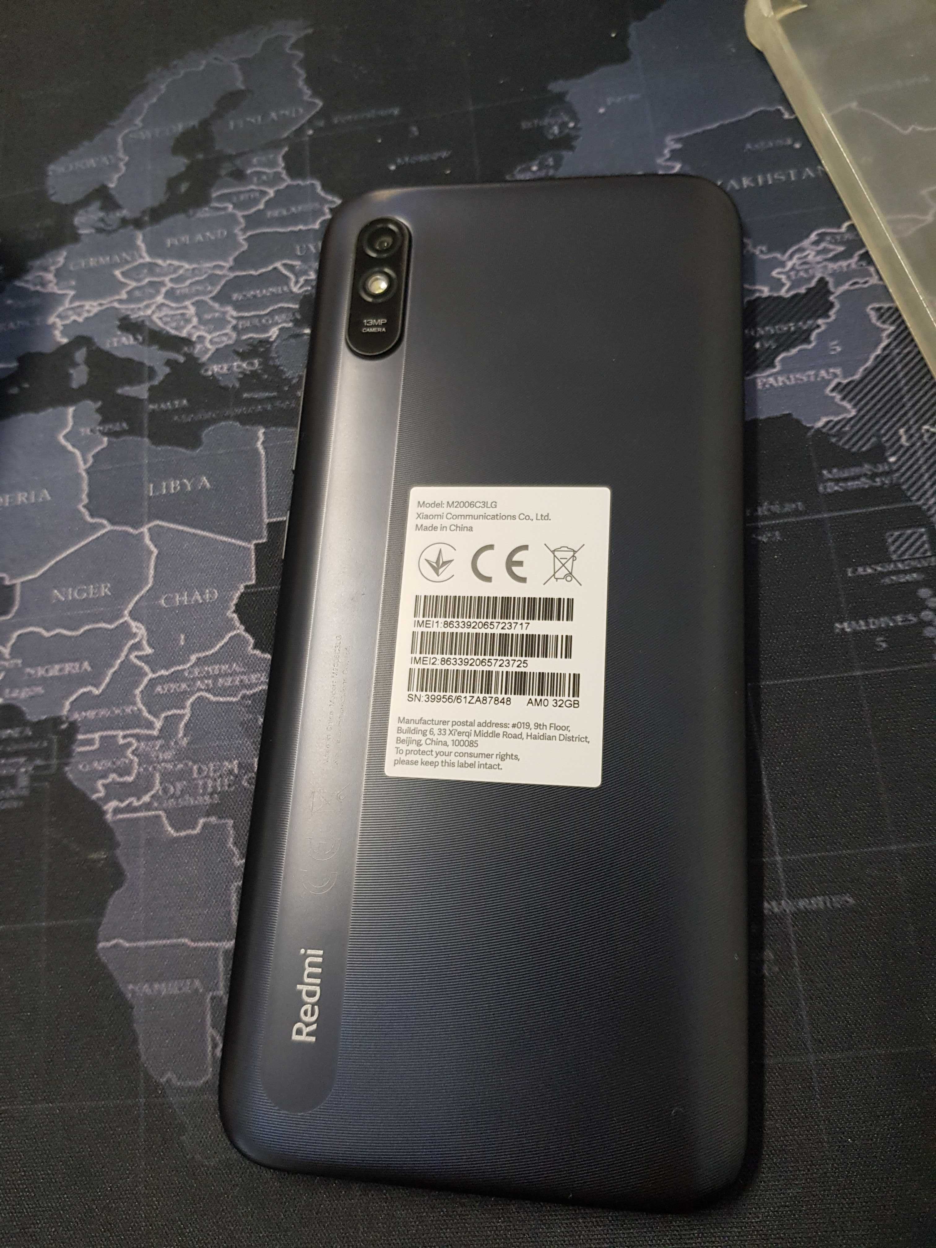 Smartfon Redmi 9A Xiaomi szary - praktycznie nieużywany
