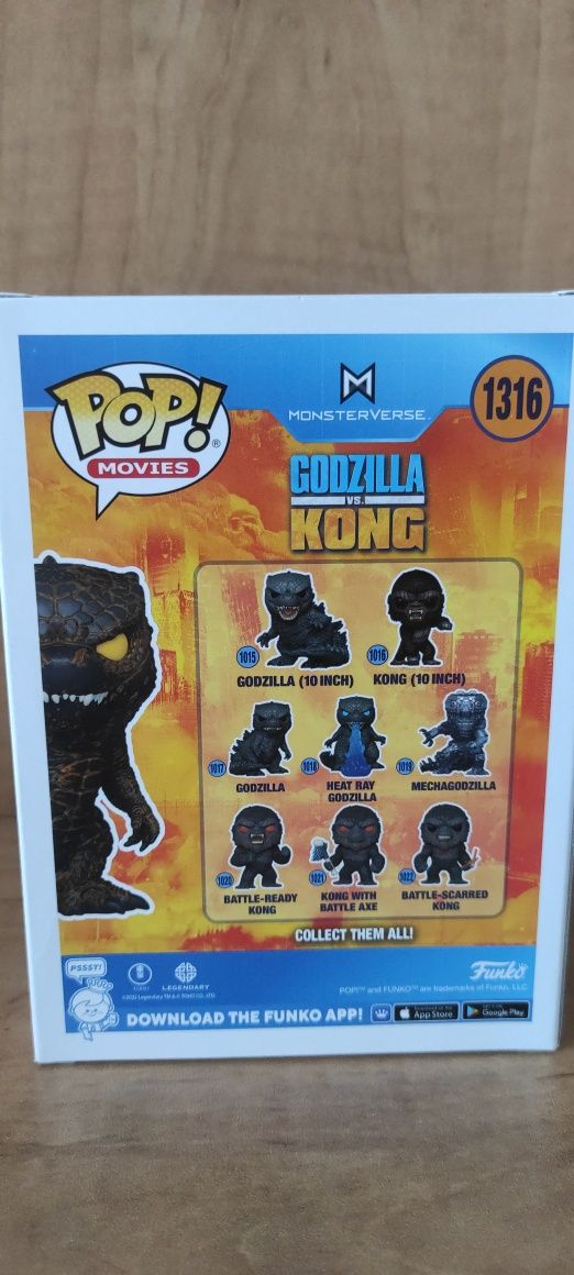 Figurka Funko PoP Burning Godzilla z filmu Godzilla vs Kong (1316)