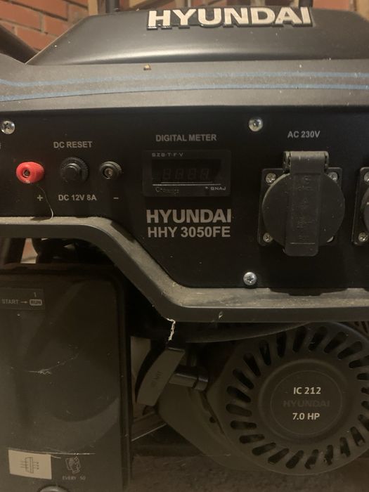 Генератор Hyundai HHY 3050 FE НОВИЙ! з візочком!(до 2 год відпрацював)