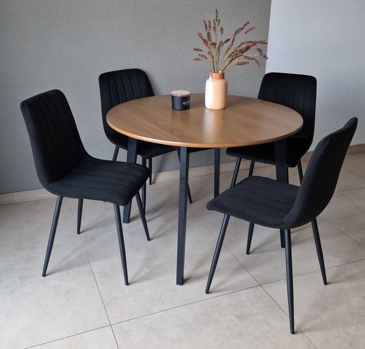 Welurowe krzesło tapicerowane do salonu i jadalni. Nowe. Wysyłka 24h