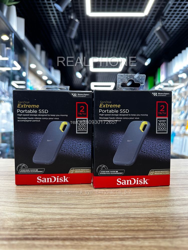 Зовнішній накопичувач SanDisk Extreme Portable SSD 2TB E61