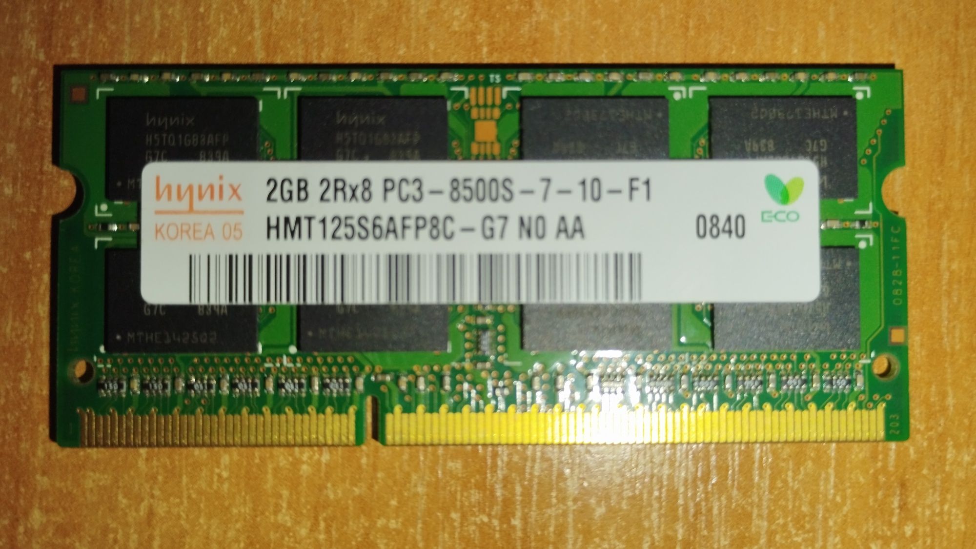 ОЗУ 2GB sodimm DDR3 1066MHz