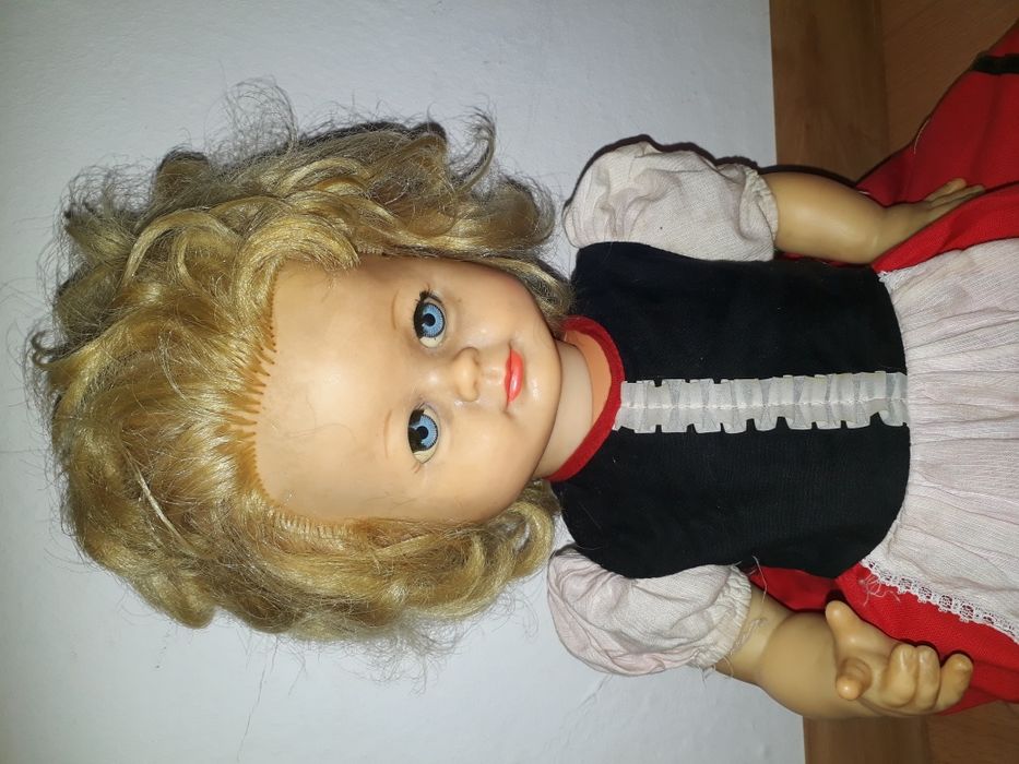 Lalka sygnowana Schildkrot z lat 80 tych-(lalka mówi)