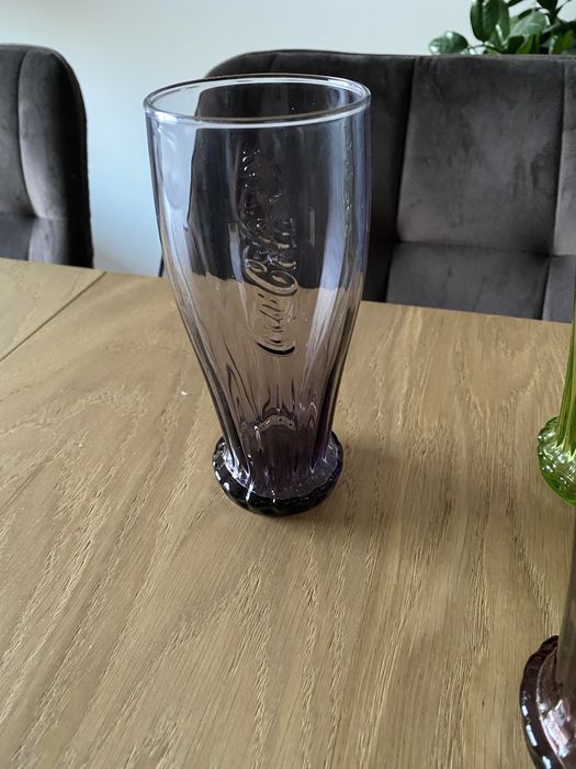 Szklanki kolorowe szkło coca cola 6 szt