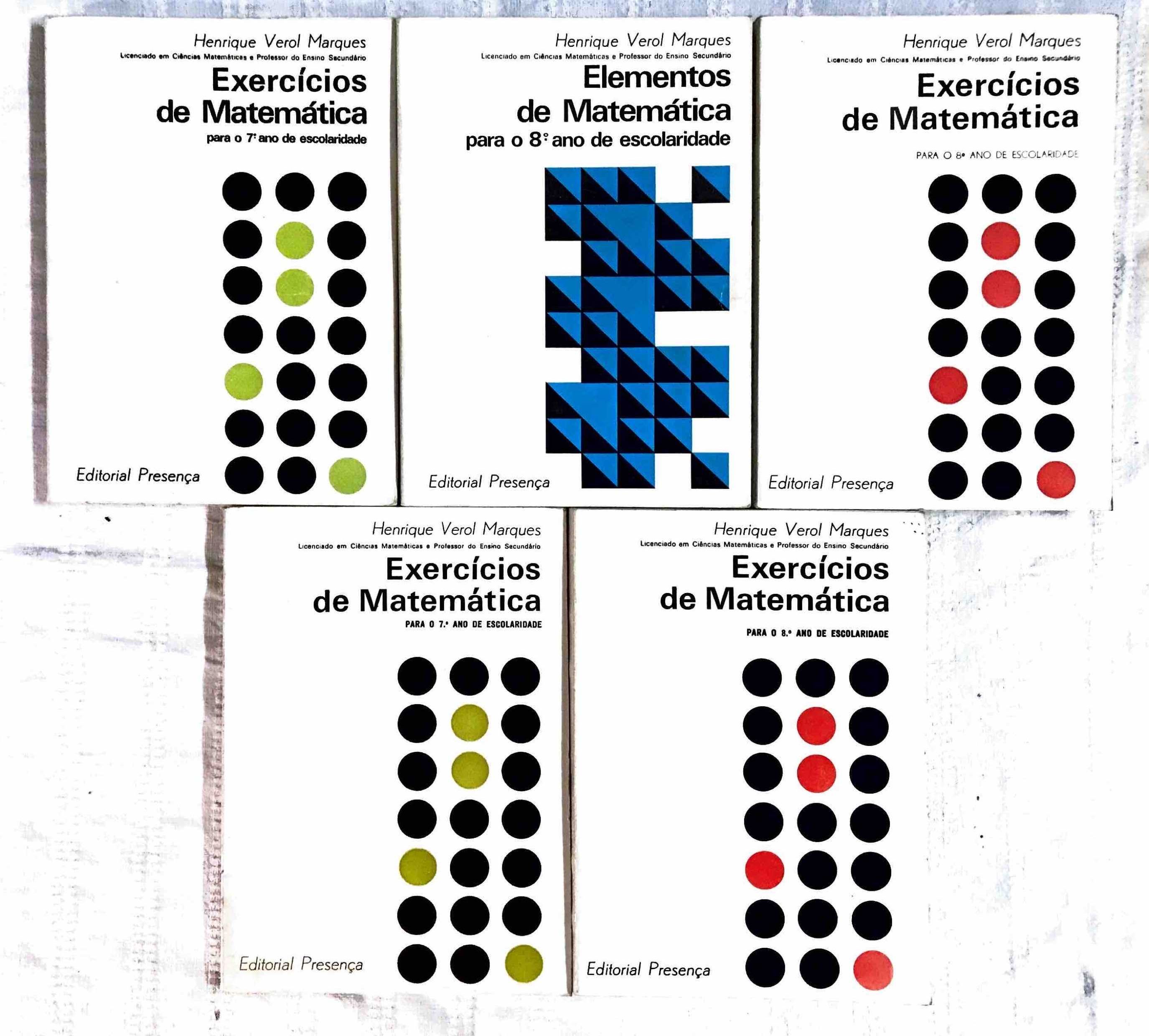 Matemática - livros de exercícios