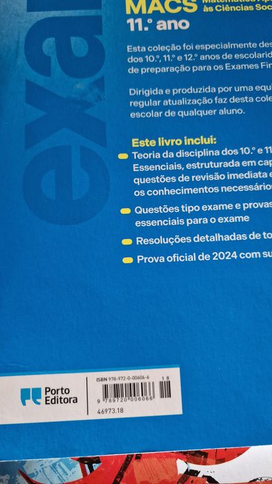 Preparação para o exame nacional 2025 da Porto editora