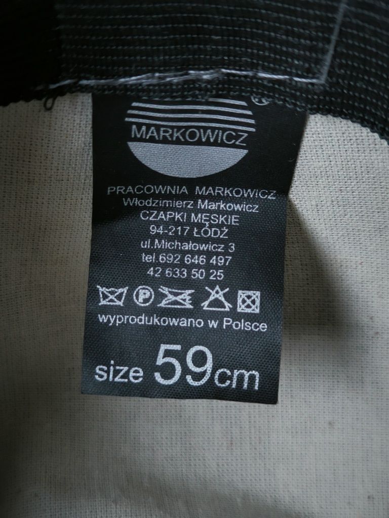 Markowicz kaszkiet męski szary 59 cm Peaky Blinders