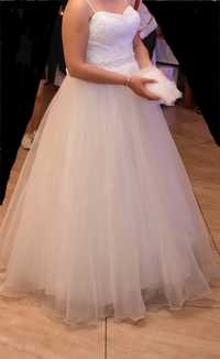 Suknia ślubna biała rozmiar 38