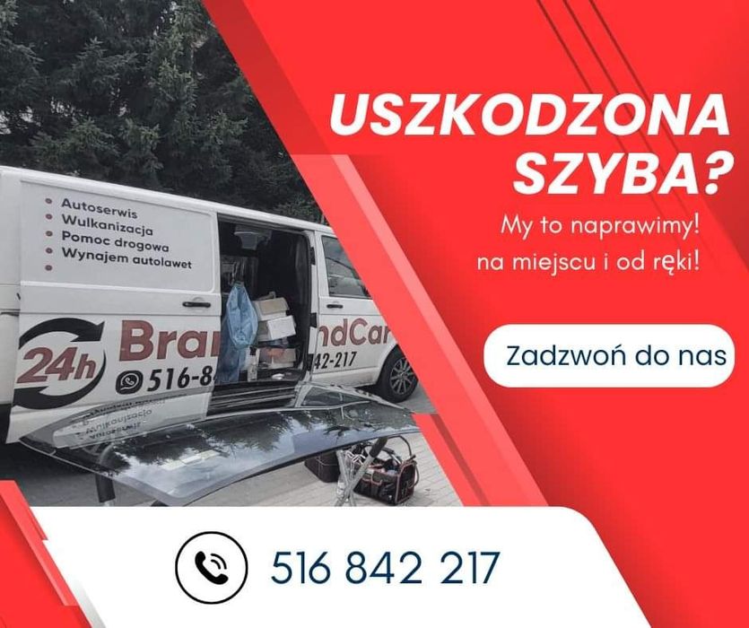 Mobilna wymiana szyb samochodowych i maszyn. Konkurencyjne ceny.