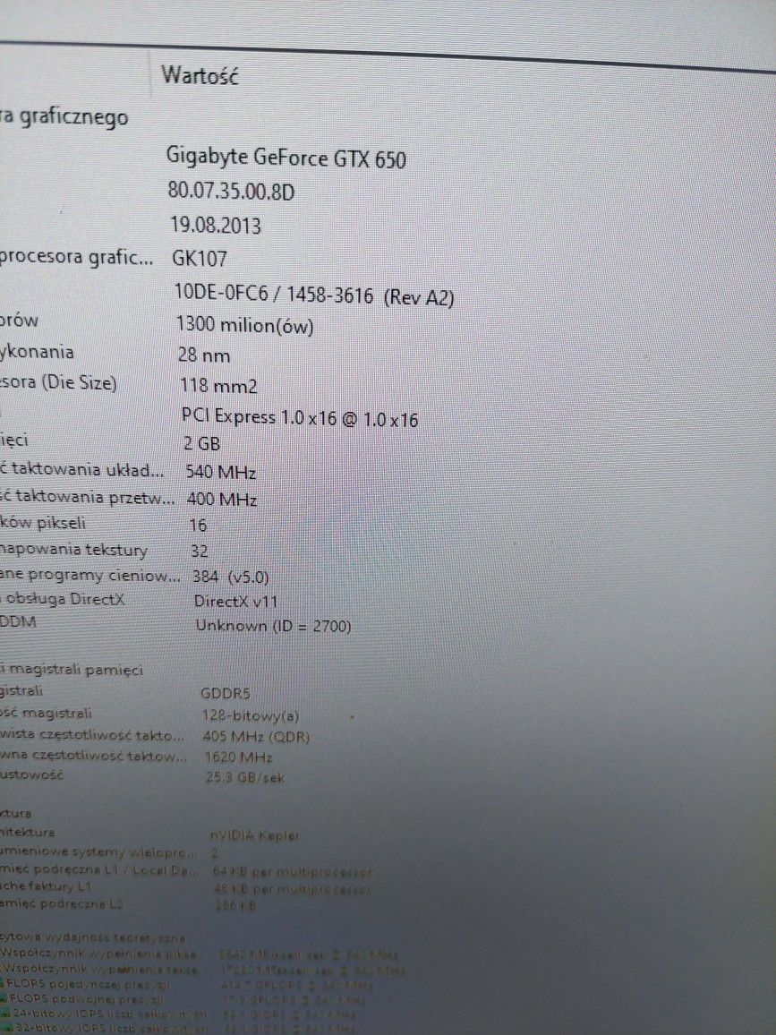 Karta graficzna Gigabyte GeForce Gtx 650 2 gb