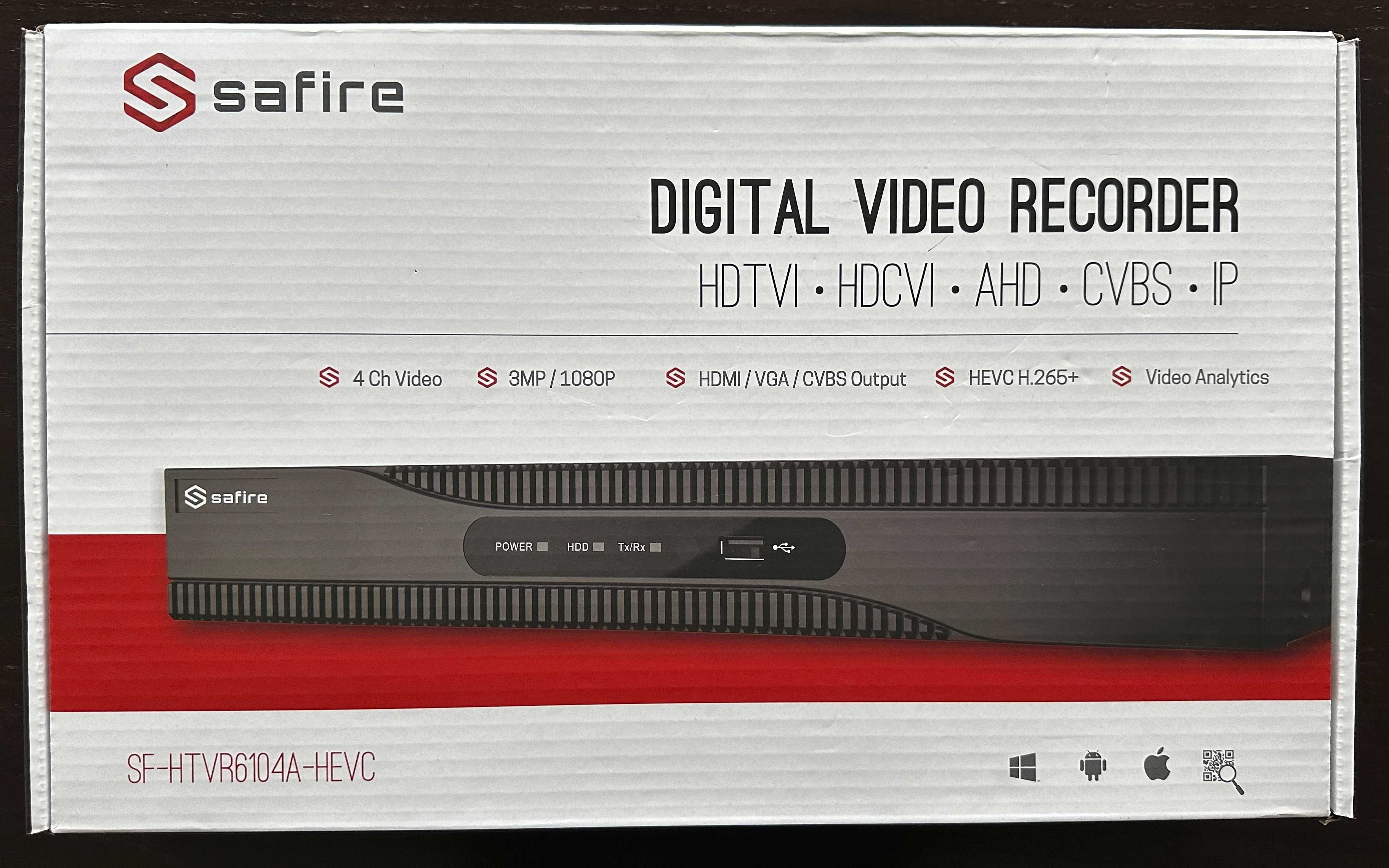 Videogravador Safire SF-HTVR6104A-HEV 5n1