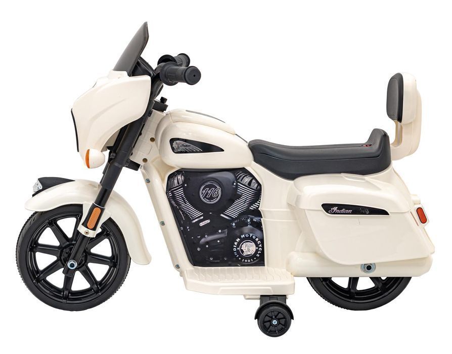 Chopper Indian biały elektryczny motorek dzieci - EkstraZabawki.pl