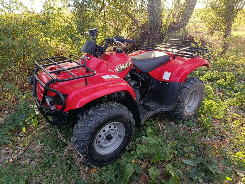 Suzuki Eiger 400 4x4 Pług Do śniegu Quad Hak Do zadań specjalnych