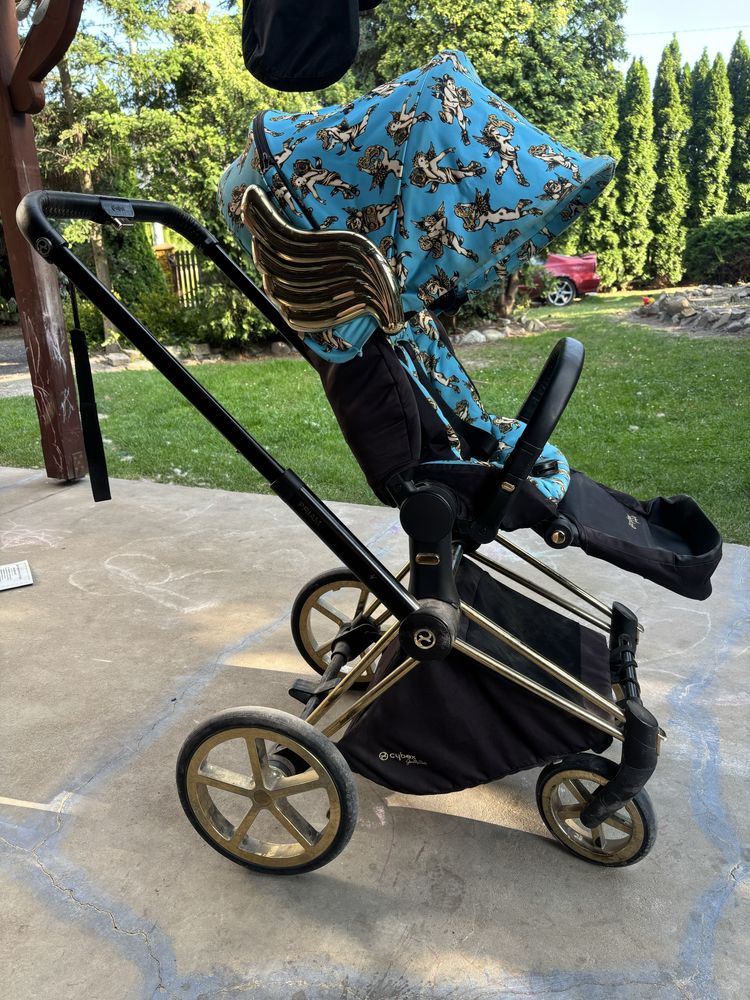 Cybex Priam Jeremy Scott Cherubs Blue wozek spacerowy