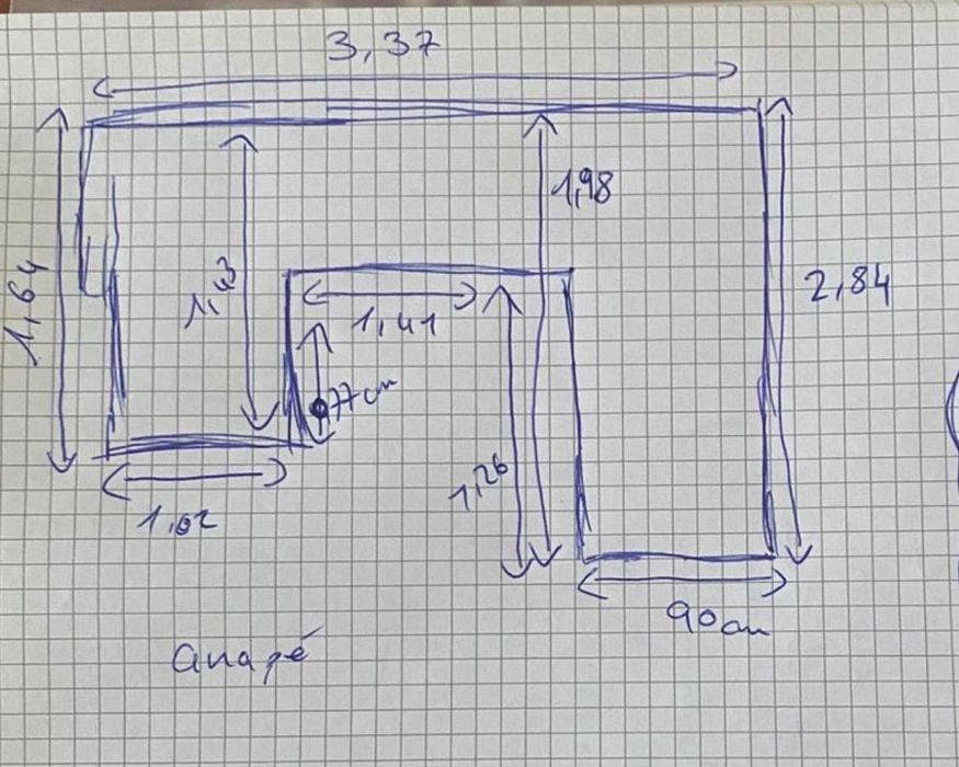 Sofa panorâmico cinzento