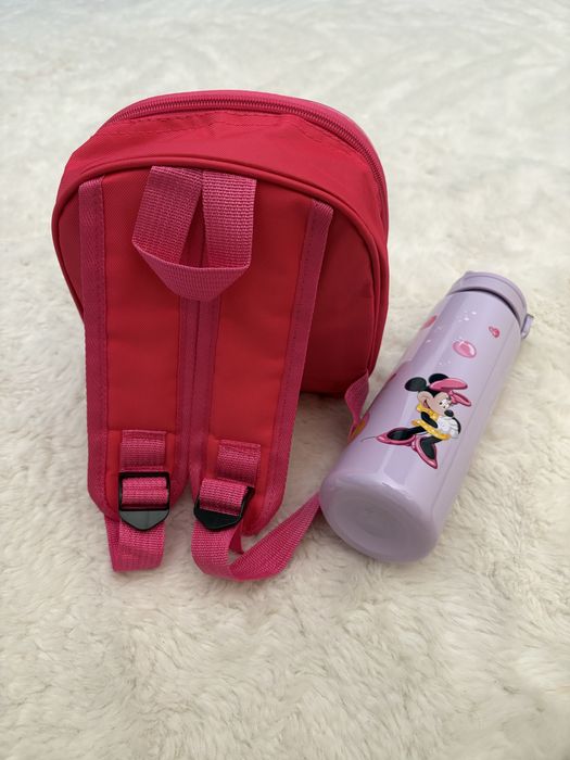 Mochila e garrafa água da Minnie Disney