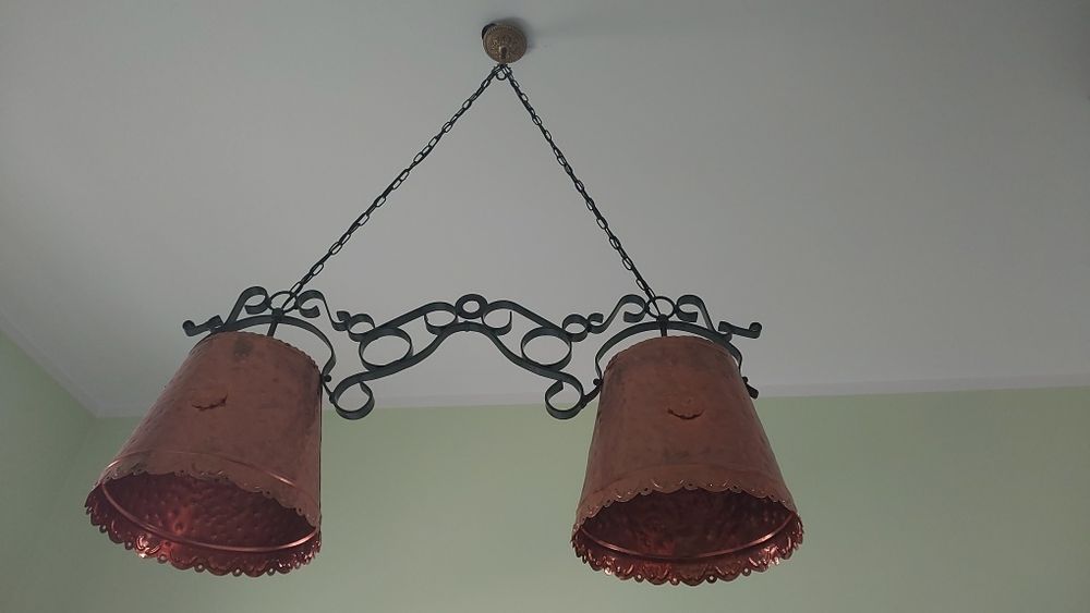 Stara lampa wisząca, żyrandol