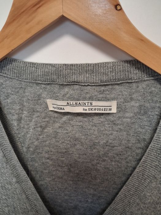 Allsaints szara tunika bluzka damska M
