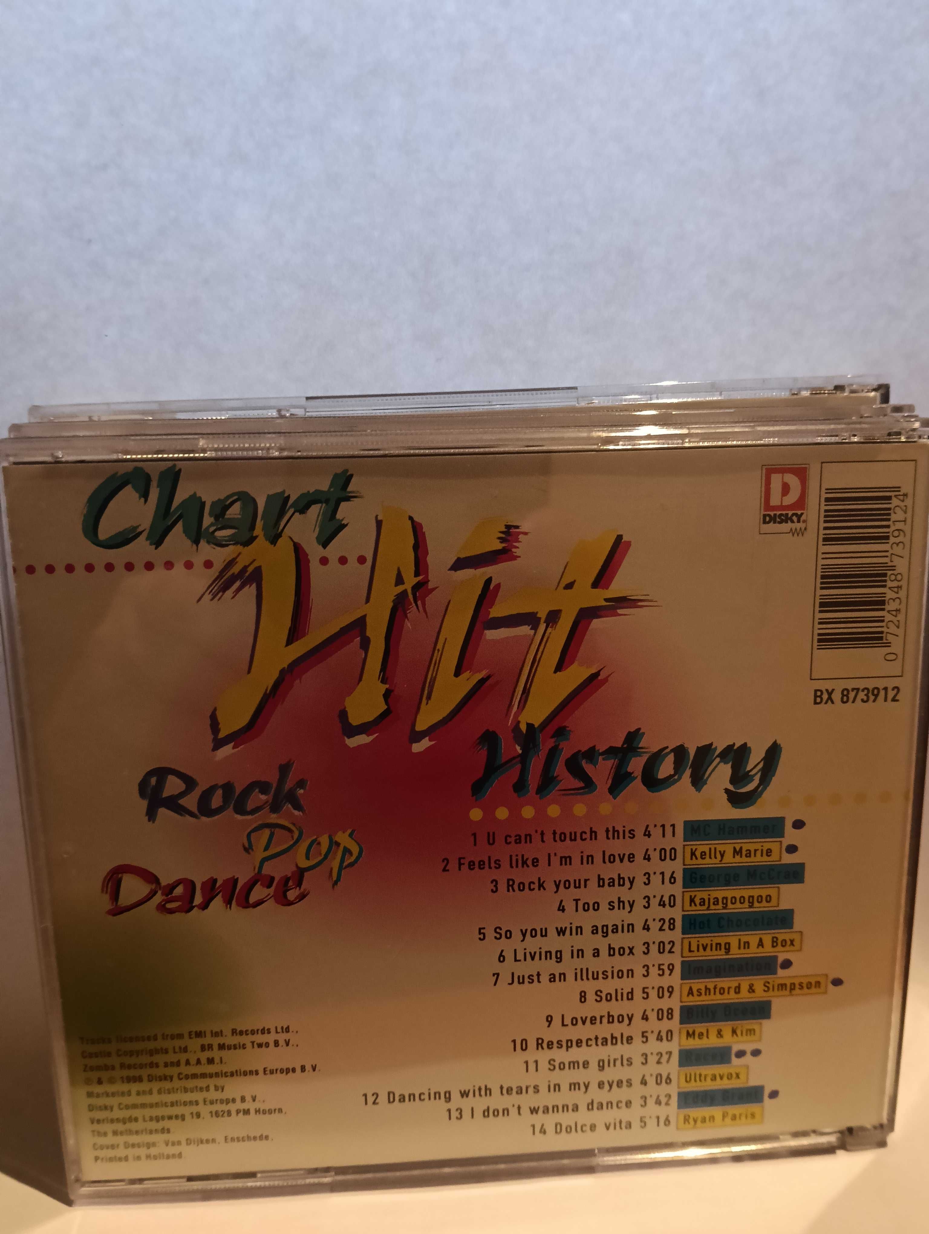 cd Chart History ( 1996 - Compilação - 3 CD ) em bom estado