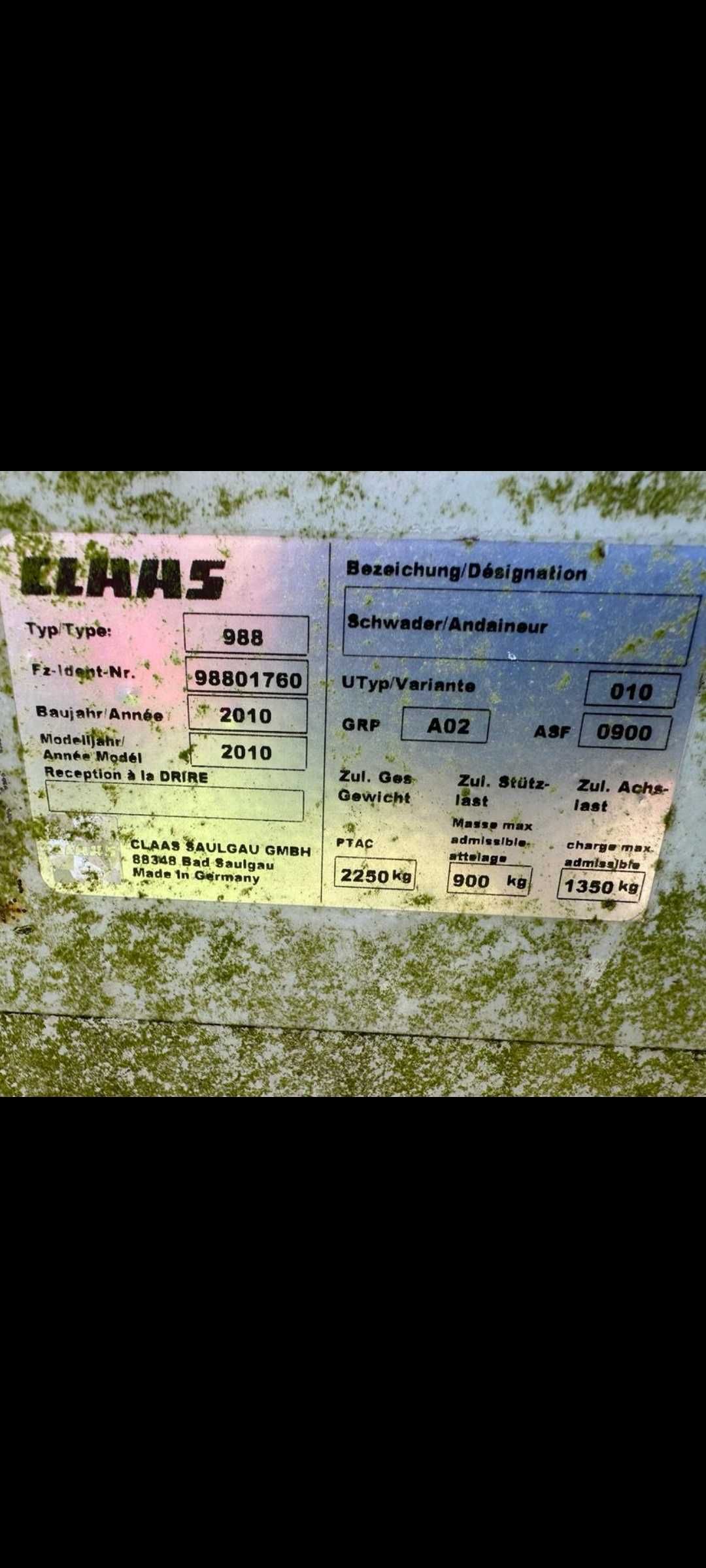 Zgrabiarka dwu karuzelowa  Claas Liner 2900 9 metrów