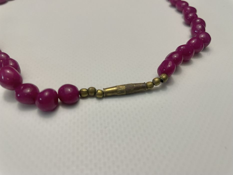 Намисто натуральний рубін