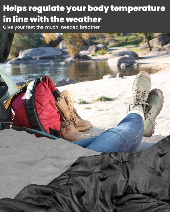 Śpiwór outdoorowy na kemping: Sportneer 3-4 pory roku 220x75cm