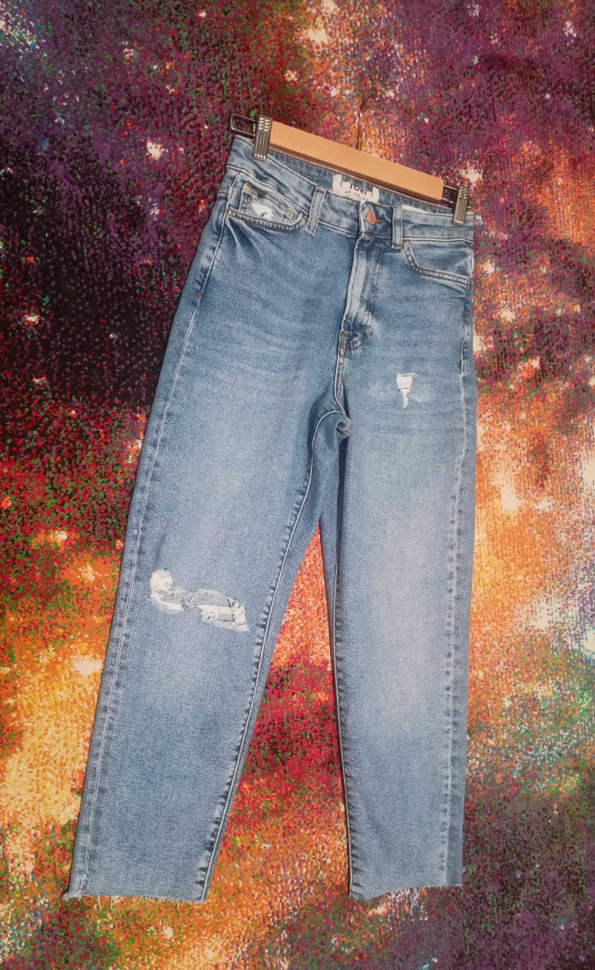 Dżinsy MON wysoki stan 34/XS/6