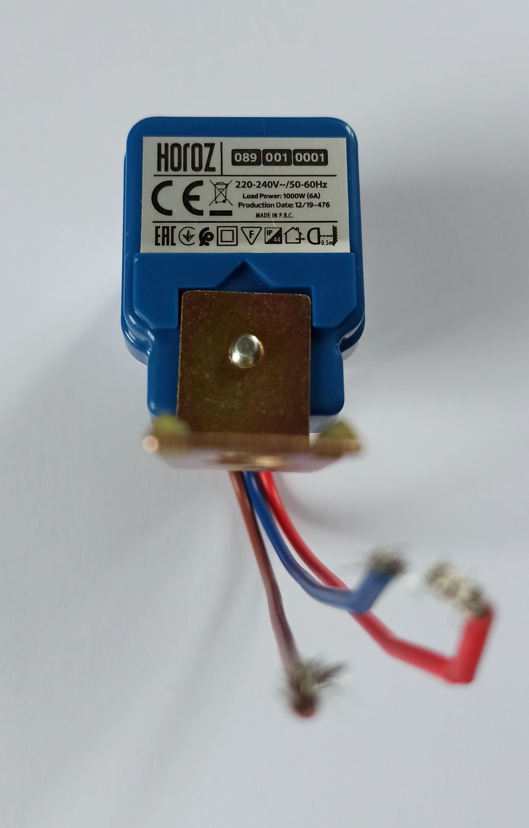 Реле датчик сутінкове фотореле Horoz Electric Flash 089 IP44 Білий...